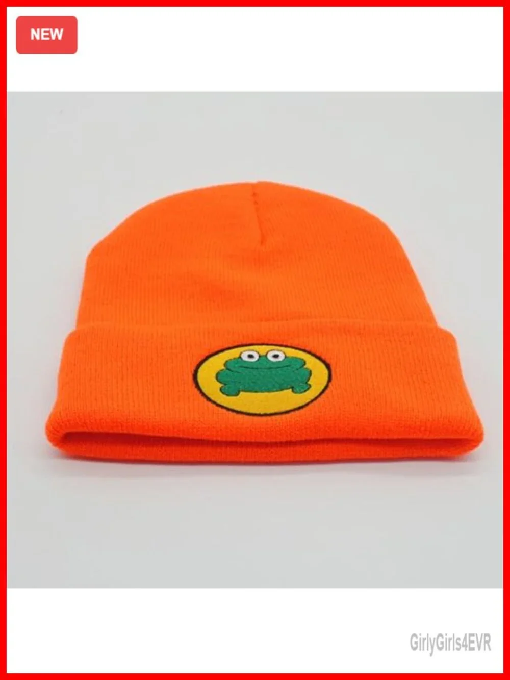 Unisex Cartoon Frog Beanie Hat Novelty Knitted Skull Cap
